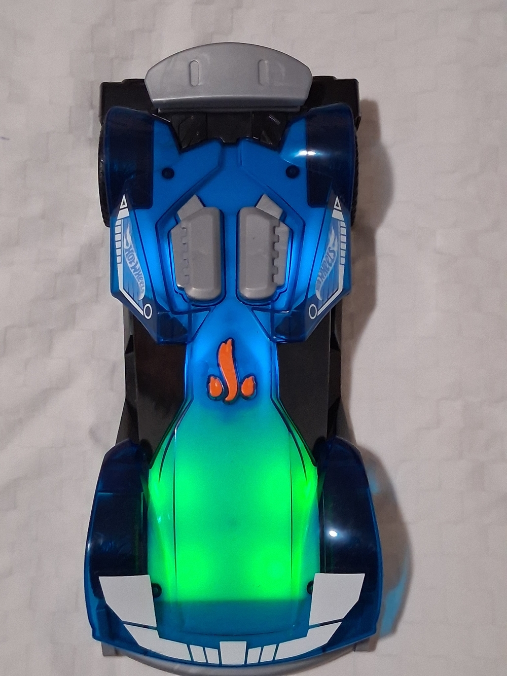 Light-Up Blue and Green Racing Car Toy by